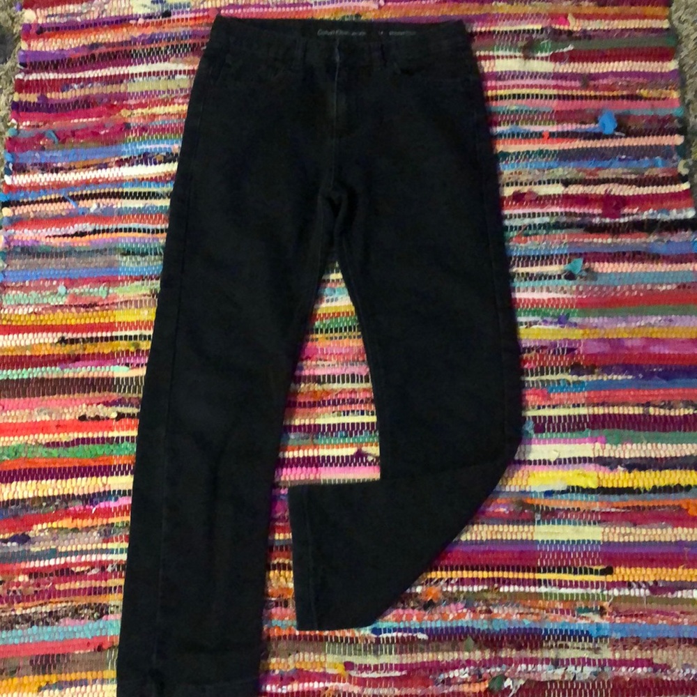 Girls 14 skinny Calvin Klein black jeans